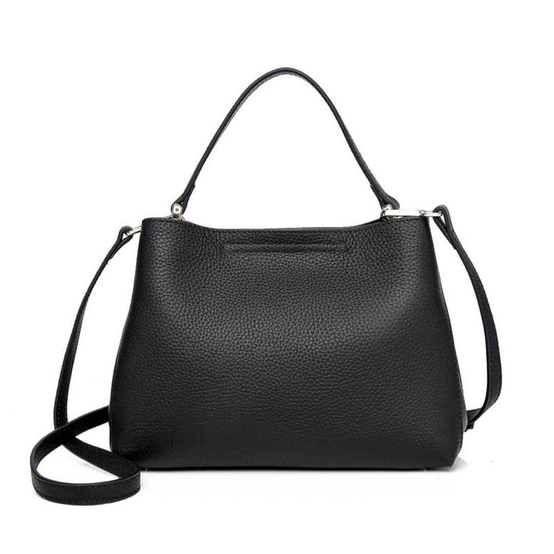 Elegant Genuine Leather Convertible Bag