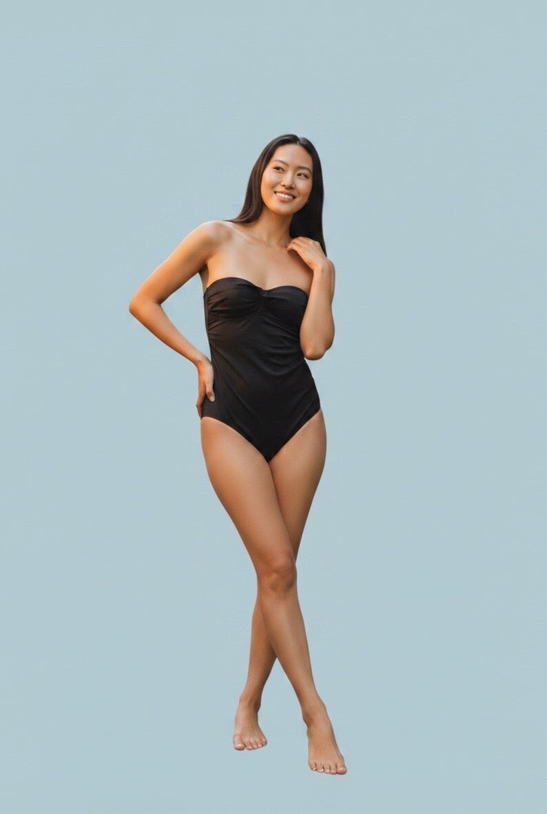 One Piece Swimsuit with Removable Straps