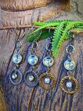 Venus Sunlight Earrings — Handcrafted Rhinestone Drop Earrings