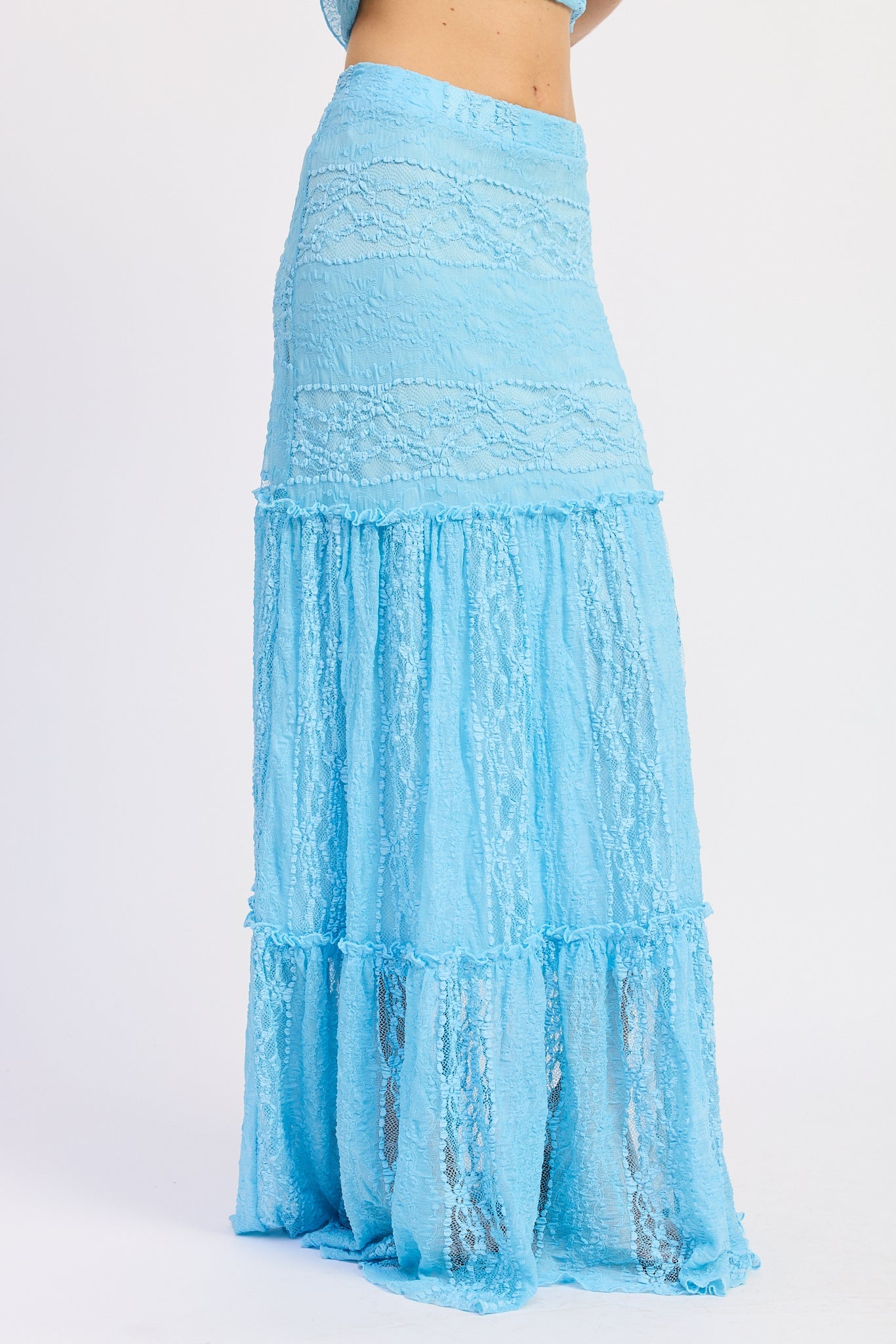 Mermaid Tiered Maxi Skirt — Flowy Boho Style