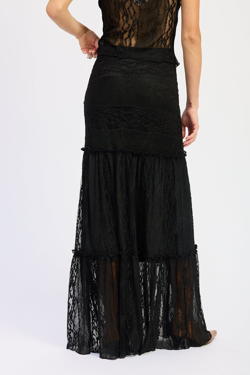 Mermaid Tiered Maxi Skirt — Flowy Boho Style