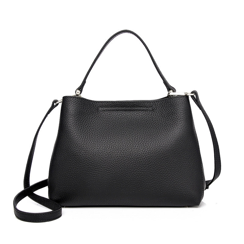 Elegant Genuine Leather Convertible Bag