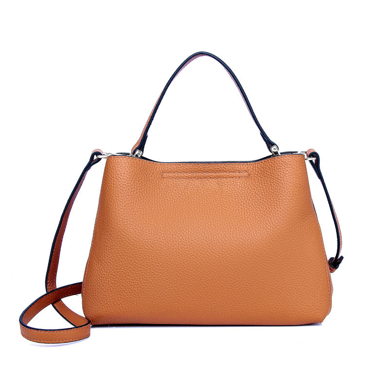 Elegant Genuine Leather Convertible Bag