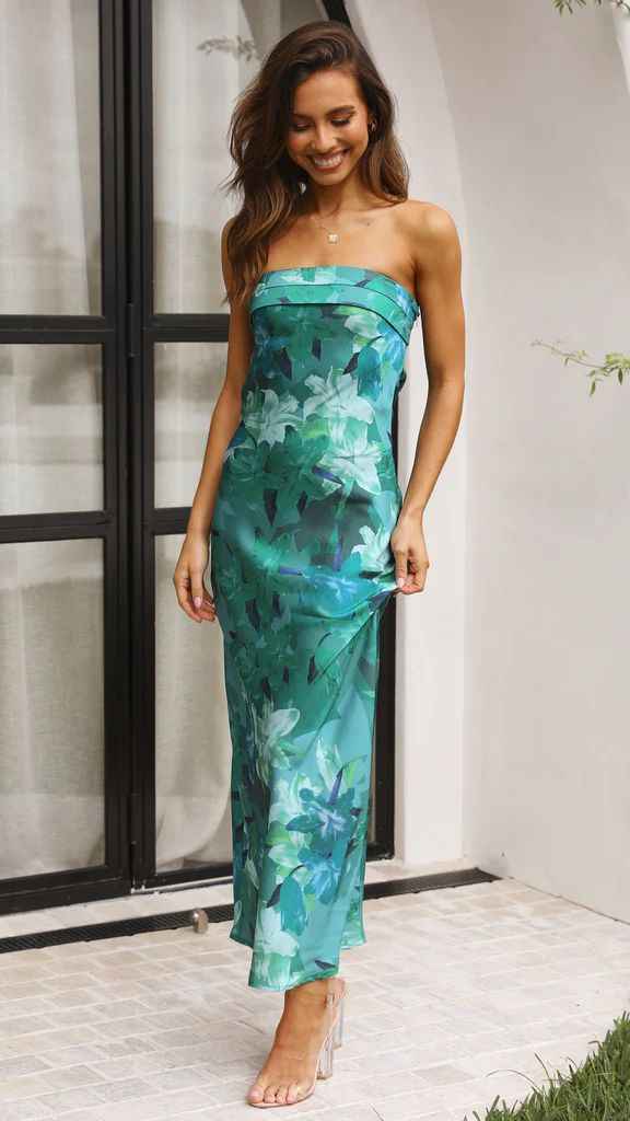 Floral Corset Maxi Dress