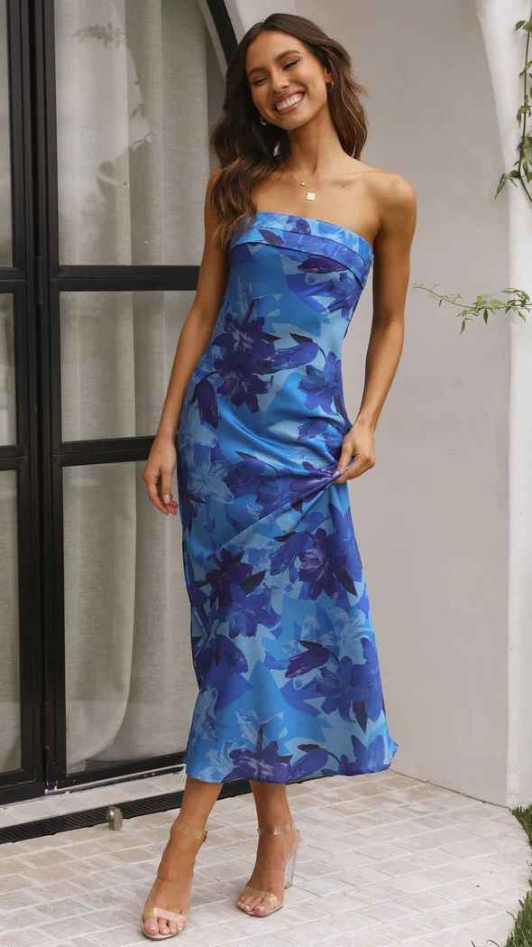 Floral Corset Maxi Dress