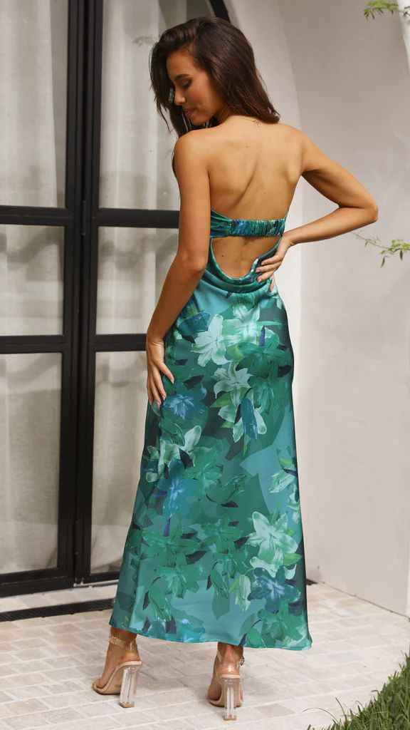Floral Corset Maxi Dress