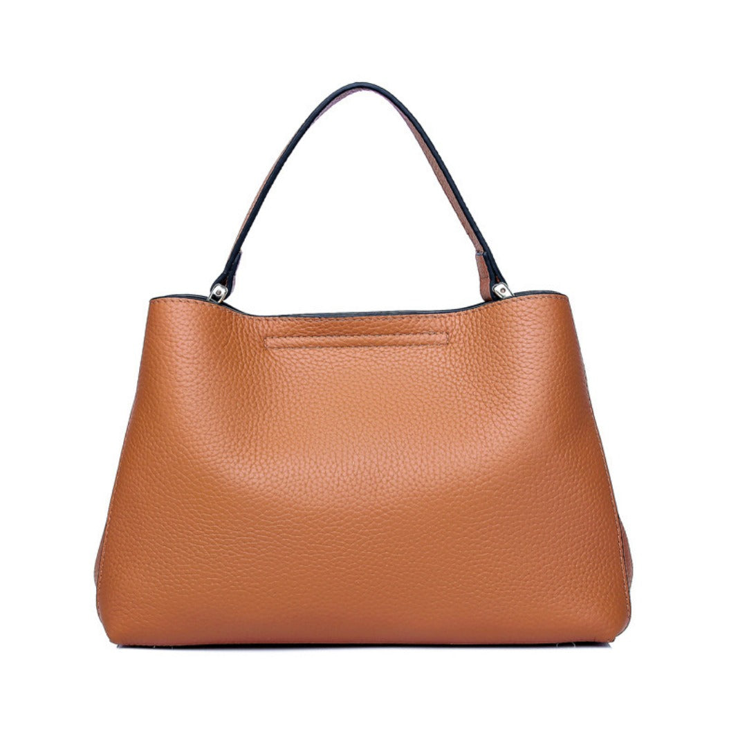 Elegant Genuine Leather Convertible Bag