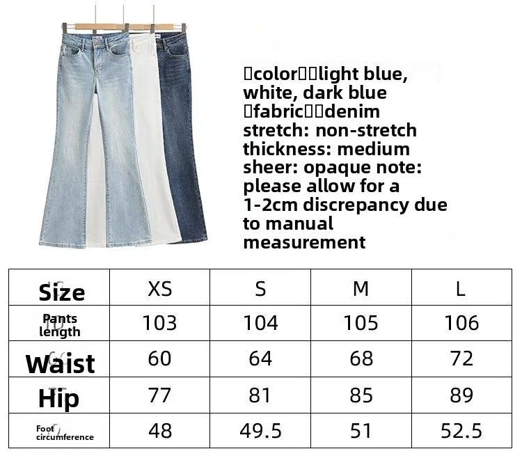Women's High Waist Bootcut Jeans — Light Blue Slim Fit